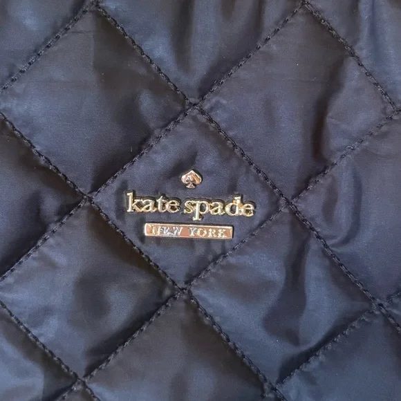 Kate Spade New York Womens Quilted Nylon Black Backpack - Picture 9 of 13